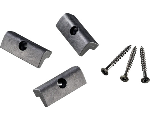 Befestigungsmaterial mit Unterlegplatten und Schrauben