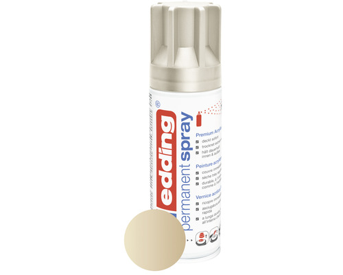 Spray permanent edding 5200 champagne 200 ml Bombe de peinture permanente Edding