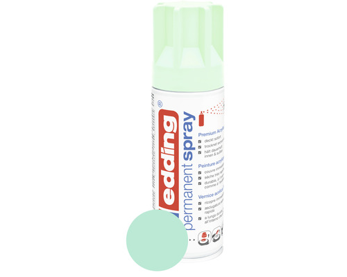 Spray permanent edding 5200 neon mint 200 ml Aérosol de peinture permanente Edding