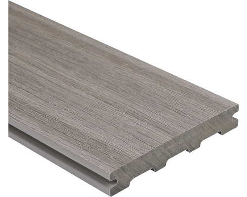 Lame de terrasse Konsta en bois composite Nativo Used Wood lightgrey 23x142x3000 mm