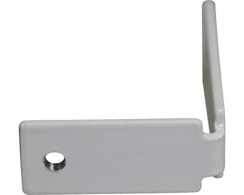 Support mural SOLUNA latéral profilé en U pour store plissé sur mesure en aluminium VAT1 blanc Support mural SOLUNA latéral profilé en U pour store plissé sur mesure en aluminium VAT1 blanc