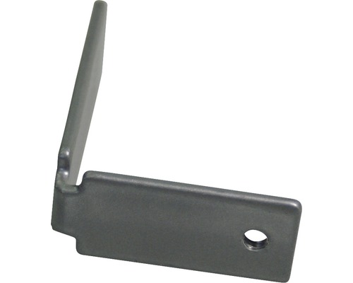 Support mural SOLUNA latéral profilé en U pour store plissé sur mesure en aluminium 3GR1 gris Support mural SOLUNA latéral profilé en U pour store plissé sur mesure en aluminium 3GR1 gris