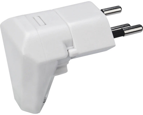 DrehWinkelstecker T12 90° weiss DrehWinkelstecker T12 90° weiss