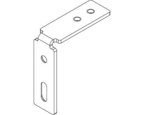 Winkelverbinder mit Löchern zur Befestigung