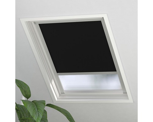 Soluna Dachfensterrollo Sky 2.0 Verdunkelung geeignet für Velux C02 schwarz 38,3x54 cm