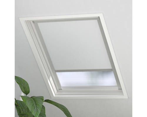 Soluna Dachfensterrollo Sky 2.0 Verdunkelung geeignet für Velux C02 weiss 38,3x54 cm