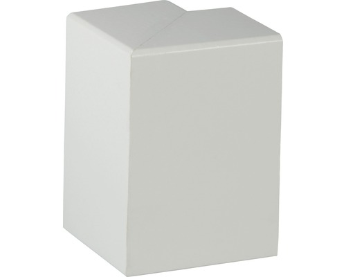 Angle extérieur pour gaine de tuyau blanc, lot de 2 unités Coin pour plinthe