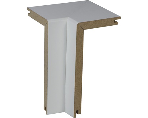 Angle intérieur pour gaine de tuyau blanc, lot de 2 unités Raccord d''angle en bois