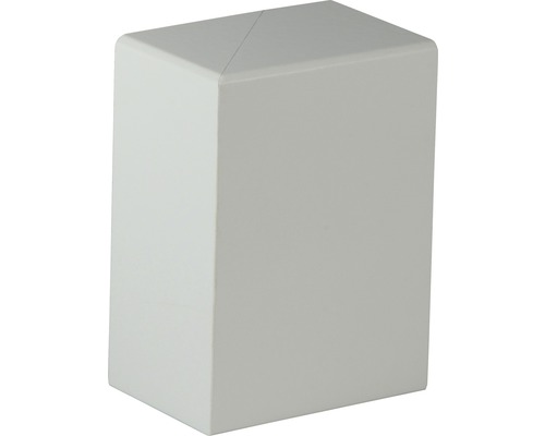 Embout pour gaine de tuyau blanc, lot de 2 unités Embout rectangulaire en plastique