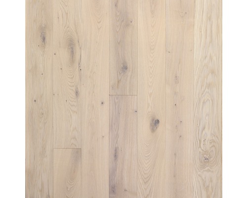 Feelwood Massivholzdiele Eiche Landhausdiele Schiffsboden weiss geölt 2306 x 137 x 21 mm