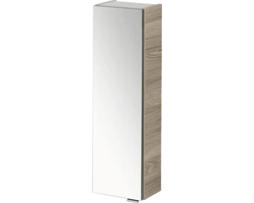 Armoire suspendue FACKELMANN Luxor frêne commun avec porte miroir 20x68 cm Armoire de toilette à miroir pour salle de bains avec décor bois