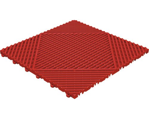 Carrelage en plastique florco classic, 40 x 40 cm, rouge