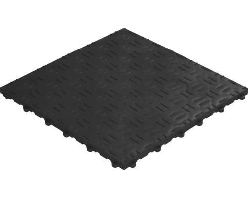 Klickfliese Kunststoff florco grip 40 x 40 x 1,8 cm 1 Pack 6 Stück schwarz-0