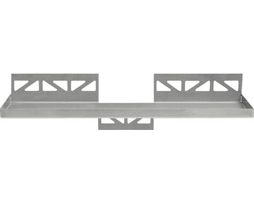 TI-Shelf Dural support TS RE 1140 5402115400 acier inoxydable polissage fin Étagère de douche argentée avec découpes triangulaires
