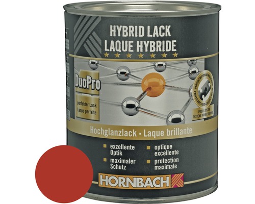 HORNBACH Buntlack Hybridlack Möbellack glänzend RAL 3000 feuerrot 375 ml