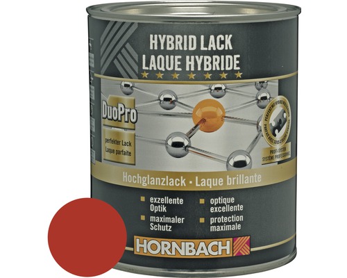 HORNBACH Buntlack Hybridlack Möbellack glänzend RAL 3000 feuerrot 750 ml