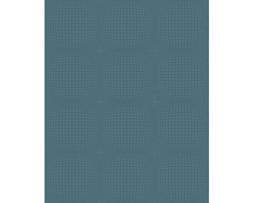 Blaugrüne Tapete mit geometrischem Punktmuster