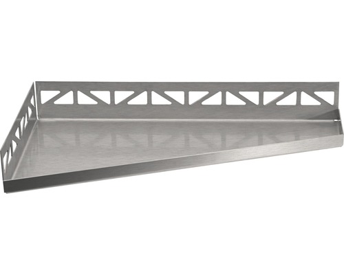 TI-Shelf Dural support TS BV 1730-L 5402170300L acier inoxydable polissage fin Étagère d''angle en métal avec design géométrique