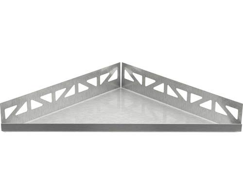 TI-Shelf Dural support TS DRG 1927 5402190720 acier inoxydable polissage fin Étagère d''angle en métal avec découpes triangulaires