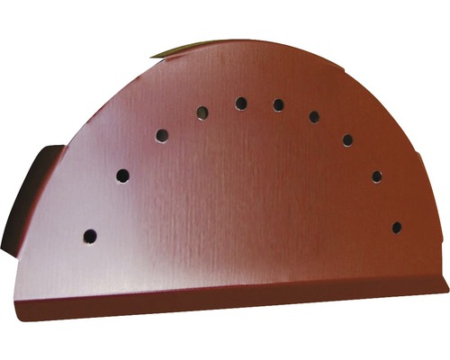 Protège-gouttière en métal avec trous