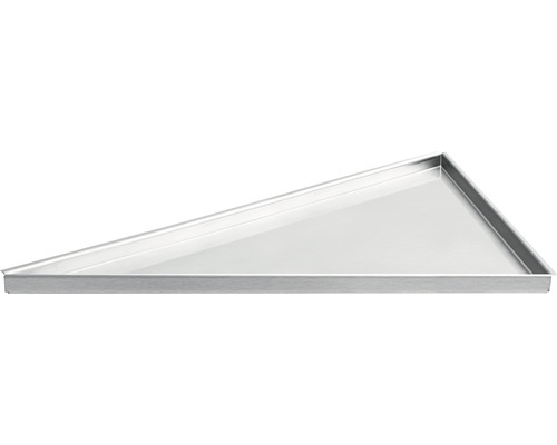 TI-Shelf Dural support TS DNS 2026-L 5402200260L acier inoxydable polissage fin Receveur de douche triangulaire en acier