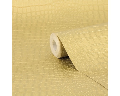 Rouleau de papier peint vinyle avec structure en cuir de crocodile