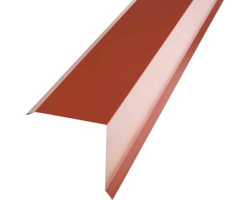 Angle d'arête PRECIT pour tuile métallique rouge oxyde RAL 3009 1000x95x100 mm