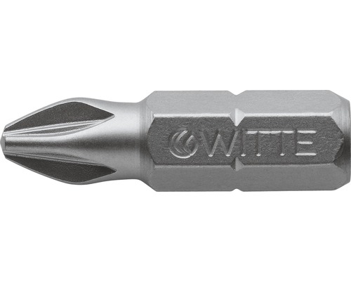 Embout acier inox Witte ¼" 25 mm Pozidriv PZ 1