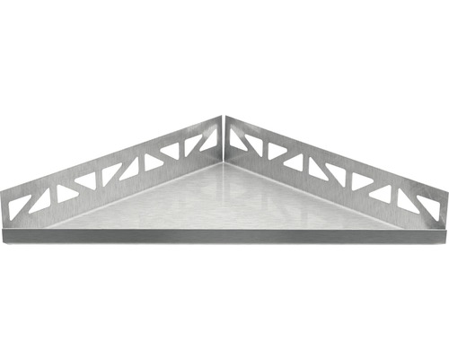 TI-Shelf Dural support TS DRG 2434 5402240340 acier inoxydable polissage fin Étagère d''angle en acier inoxydable avec motif triangulaire