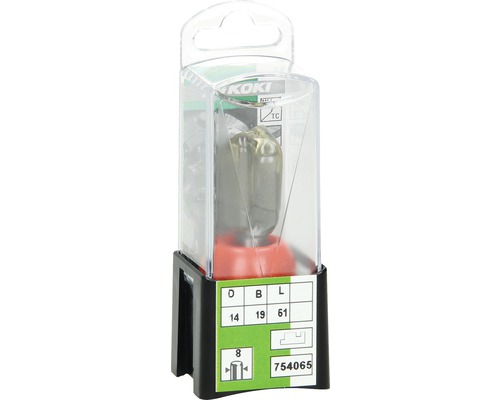 Fraise à défoncer en récipient plastique