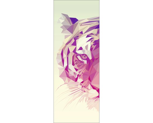 Leinwand Polygonal Tiger 27x77 cm