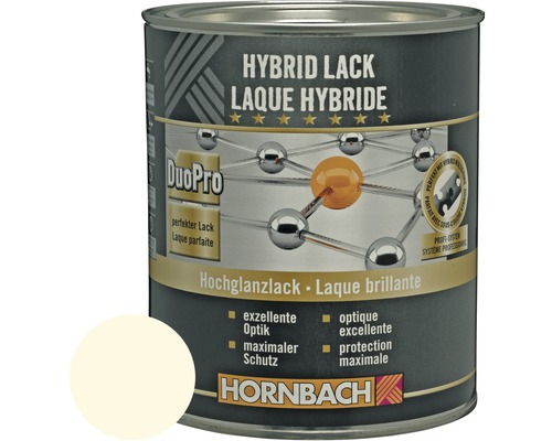 Laque couleur laque Hybrid brillante blanc crème 750 ml