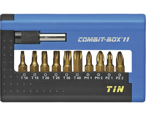 Combit Box 11 avec embouts de vissage de différentes tailles