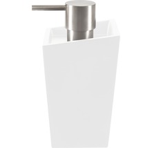 Distributeur à savon Spirella blanc 8.5x16 cm