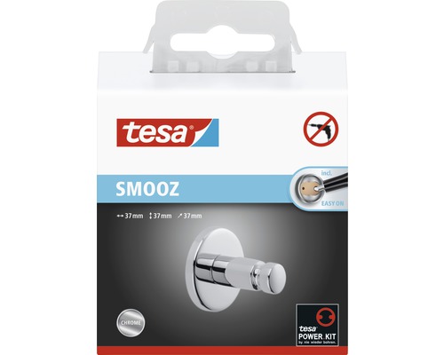 Tesa Smooz Kleiderhaken mit Power Kit Verpackung