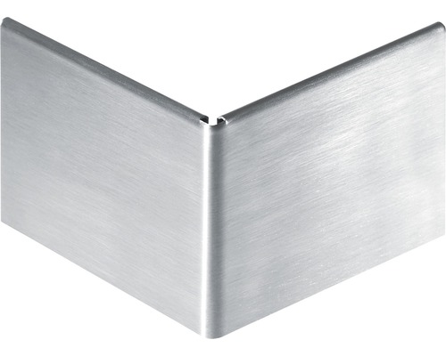 Profilé d'angle à enficher Dural Durabal acier inoxydable 45 mm