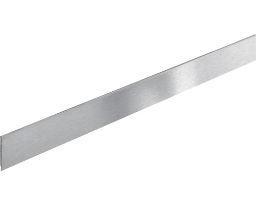Aufsteckprofil Dural Durabal Edelstahl 45x2500 mm Sockelleiste aus Edelstahl
