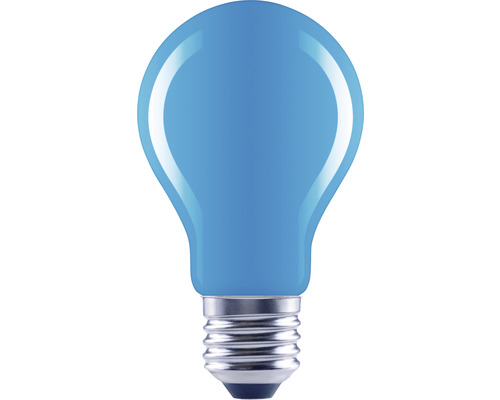 Ampoule LED FLAIR A60 E27 4 W bleu Ampoule bleue avec culot E27