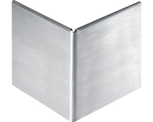 Profilé d'angle à enficher Dural Durabal acier inoxydable 75 mm