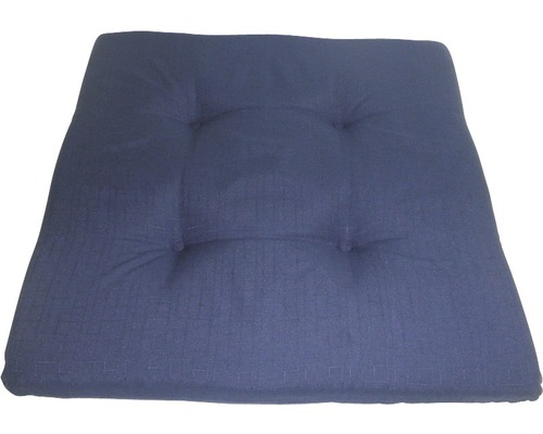 Coussin de chaise bleu 41x41 cm