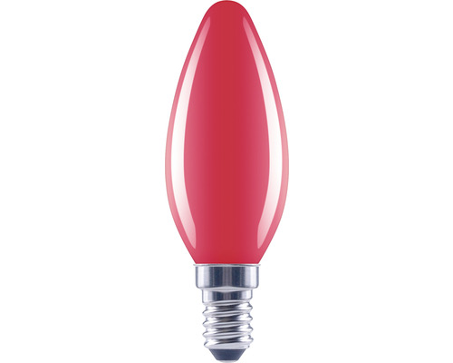 Ampoule flamme LED FLAIR C35 E14 2 W rouge