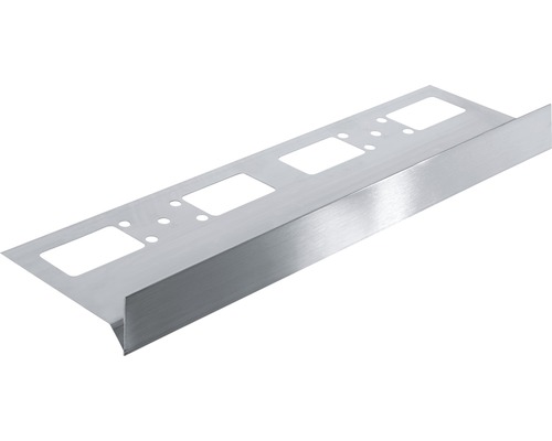 Edelstahl-Befestigungsschiene mit Aussparungen