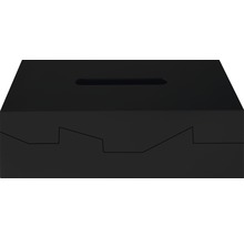 Papierhandtuchspender Spirella schwarz 13.5x26x8.7 cm-thumb-0