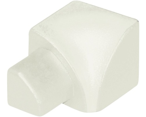 Pièce d'angle Durondell intérieur aluminium blanc 12.5 mm