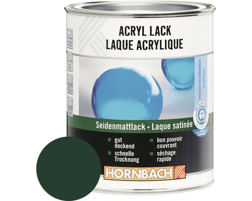 Laque couleur mate satinée laque acrylique vert mousse 125 ml