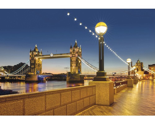 Papier peint panoramique papier 8-927 London Tower Bridge 8 pces 368 x 254 cm