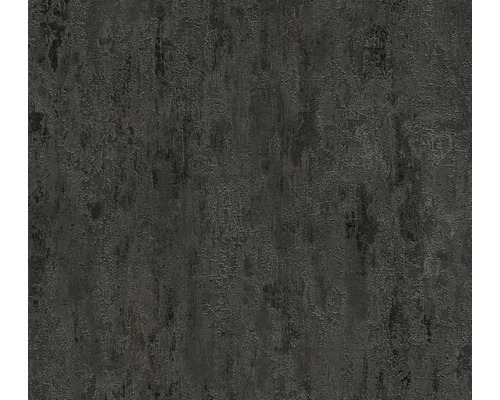 Papier peint intissé 32651-5 II Decoro graphite métallique Papier peint structuré aspect pierre