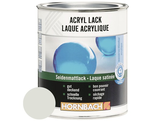 HORNBACH Buntlack Acryllack seidenmatt lichtgrau 2 l