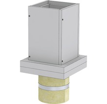 Habillage de cheminée avec isolation