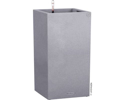 Bac à plantes Lechuza Canto Stone 40x40x75,8 cm plastique gris 3 un.